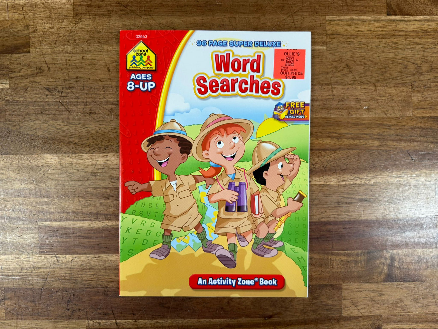 School Zone Word Searches Workbook - 96 Pages, Ages 8+