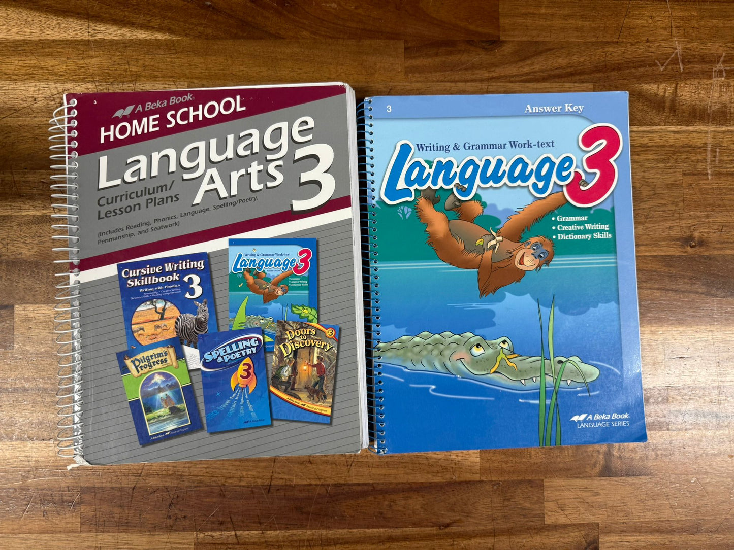 Abeka Language Arts Grade 3 2009 SET: Lesson Plans, Tests & Keys