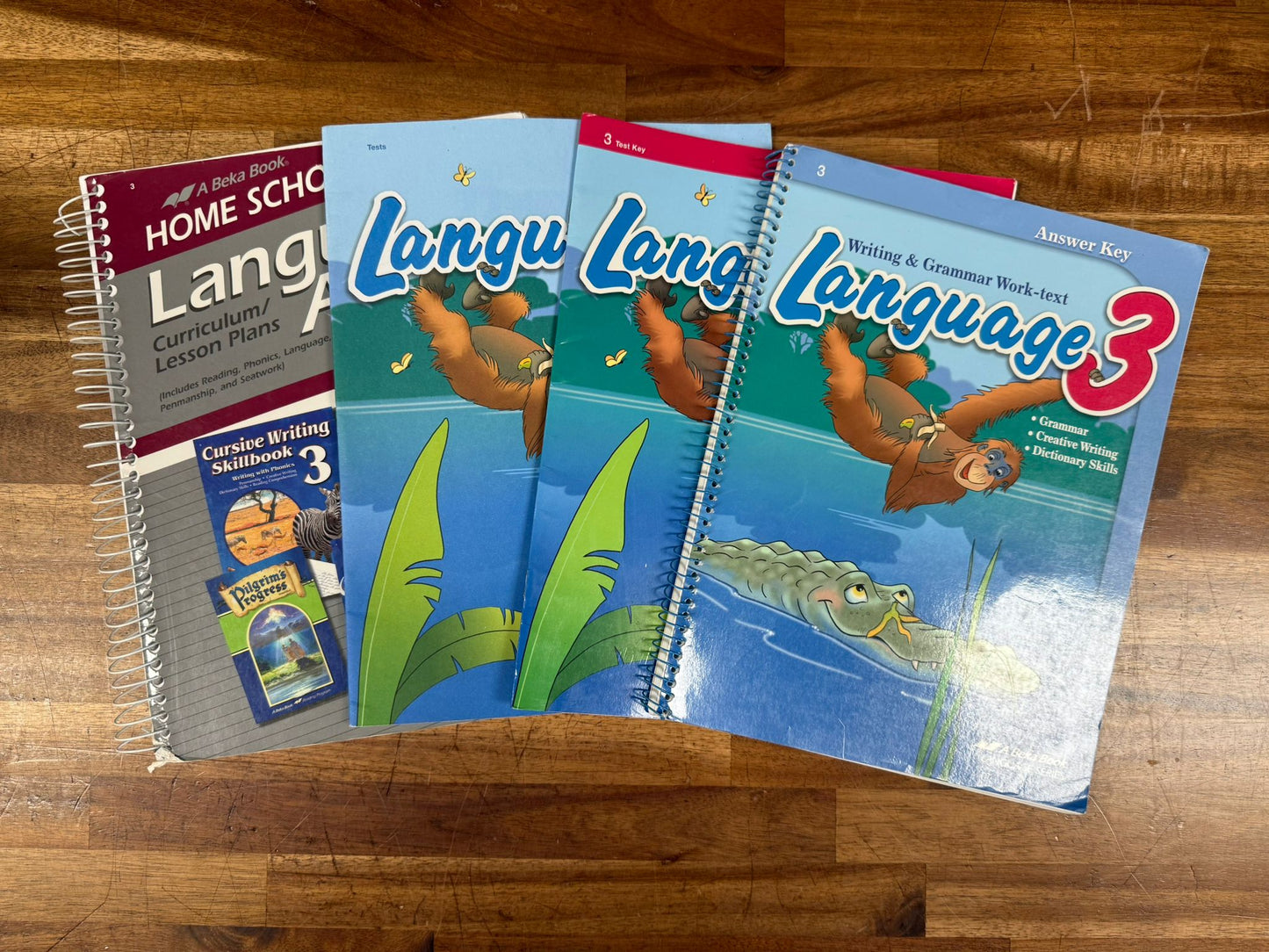 Abeka Language Arts Grade 3 2009 SET: Lesson Plans, Tests & Keys