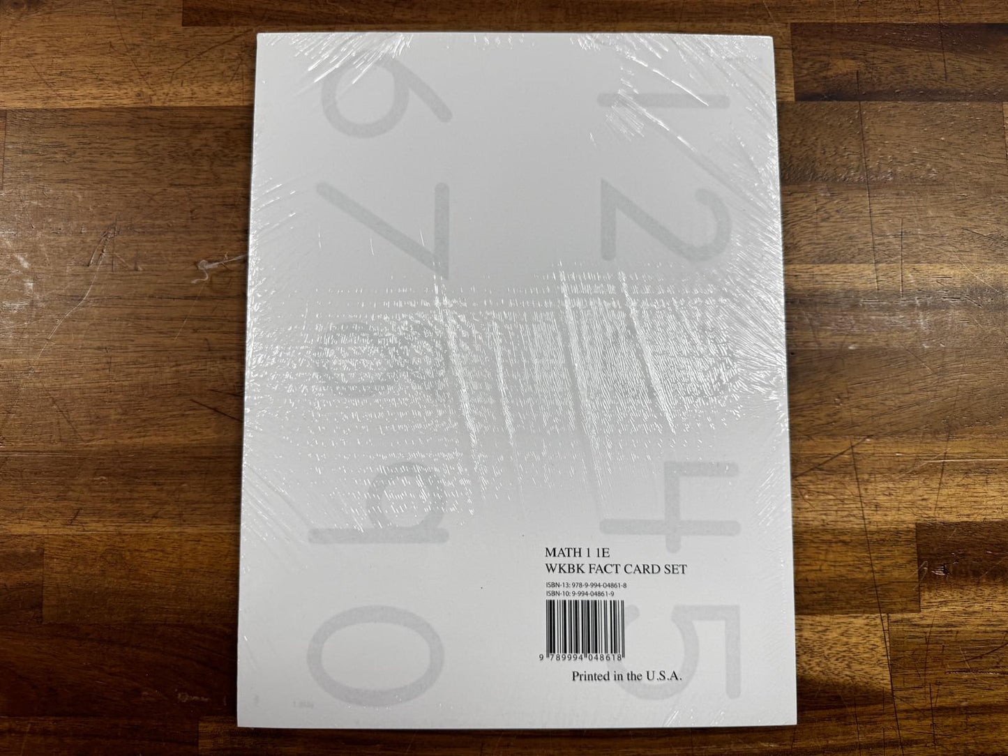 Saxon Math 1 First Edition: Workbook Fact Card Set (NEW)