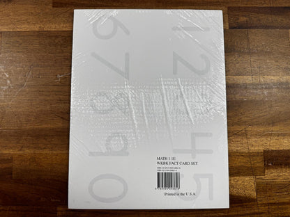 Saxon Math 1 First Edition: Workbook Fact Card Set (NEW)