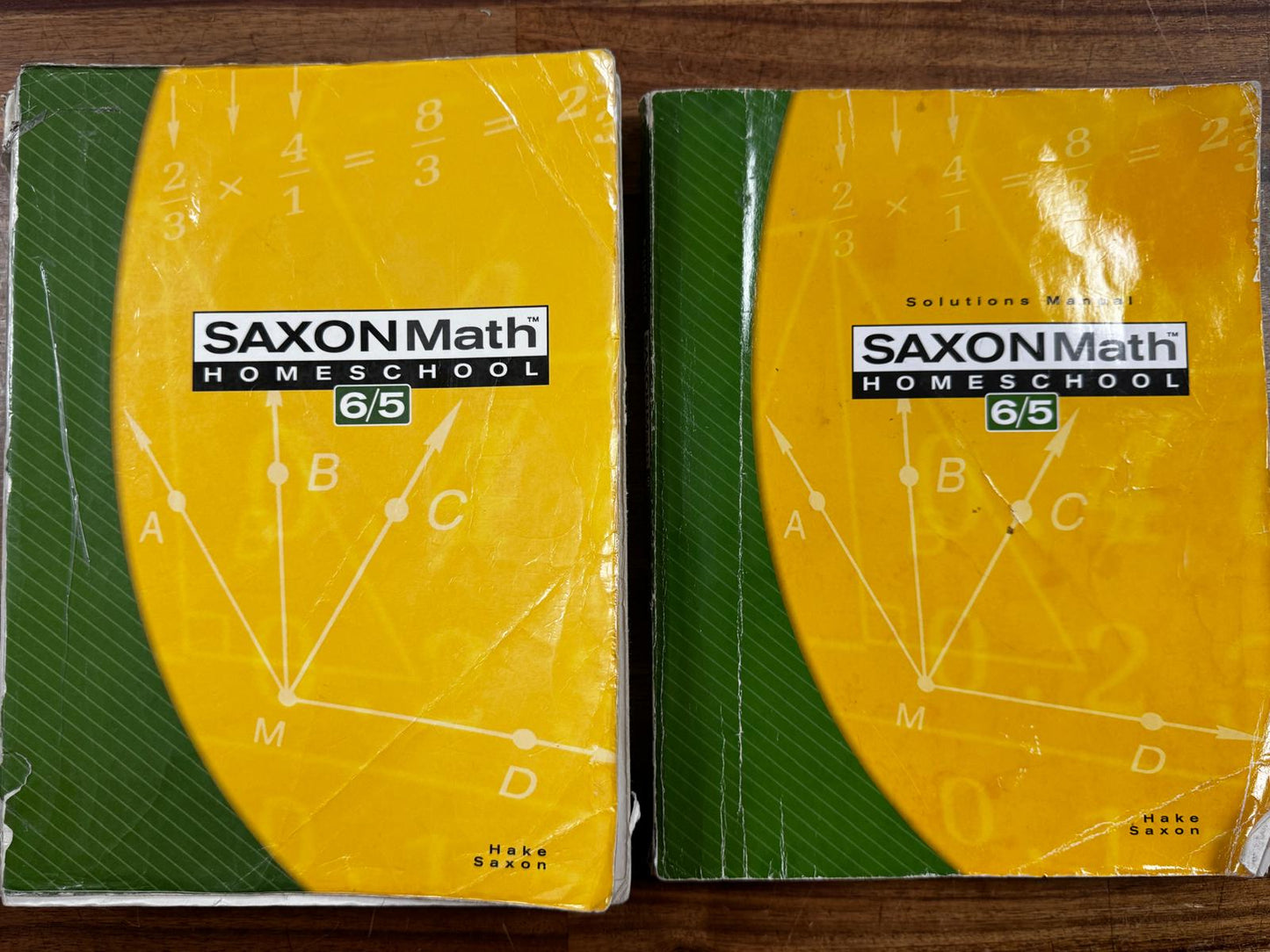 Saxon Math 6/5 Homeschool SET of 3 - Les/Tsts CDs, Solutions, Txtbk