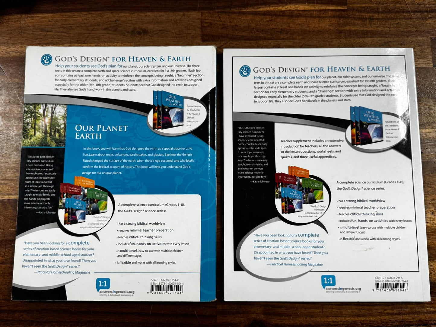 AiG Our Planet Earth Textbook & Teacher Supplement