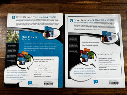 AiG Our Planet Earth Textbook & Teacher Supplement