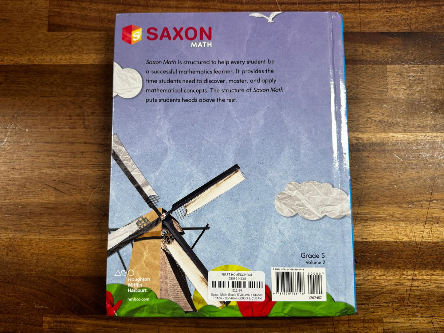 Saxon Math Grade 5 Volume 2 Student Edition - Condition GOOD & CLEAN