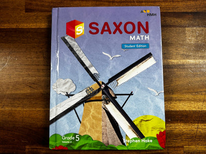 Saxon Math Grade 5 Volume 2 Student Edition - Condition GOOD & CLEAN