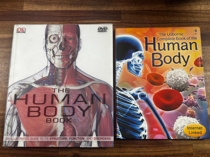 The Human Body Book Lot of 2 (no DVD)