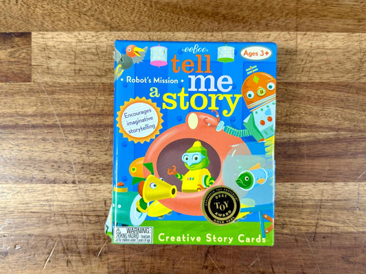 eeBoo Creative Story Cards Robot's Mission tell me a story - Complete & Clean