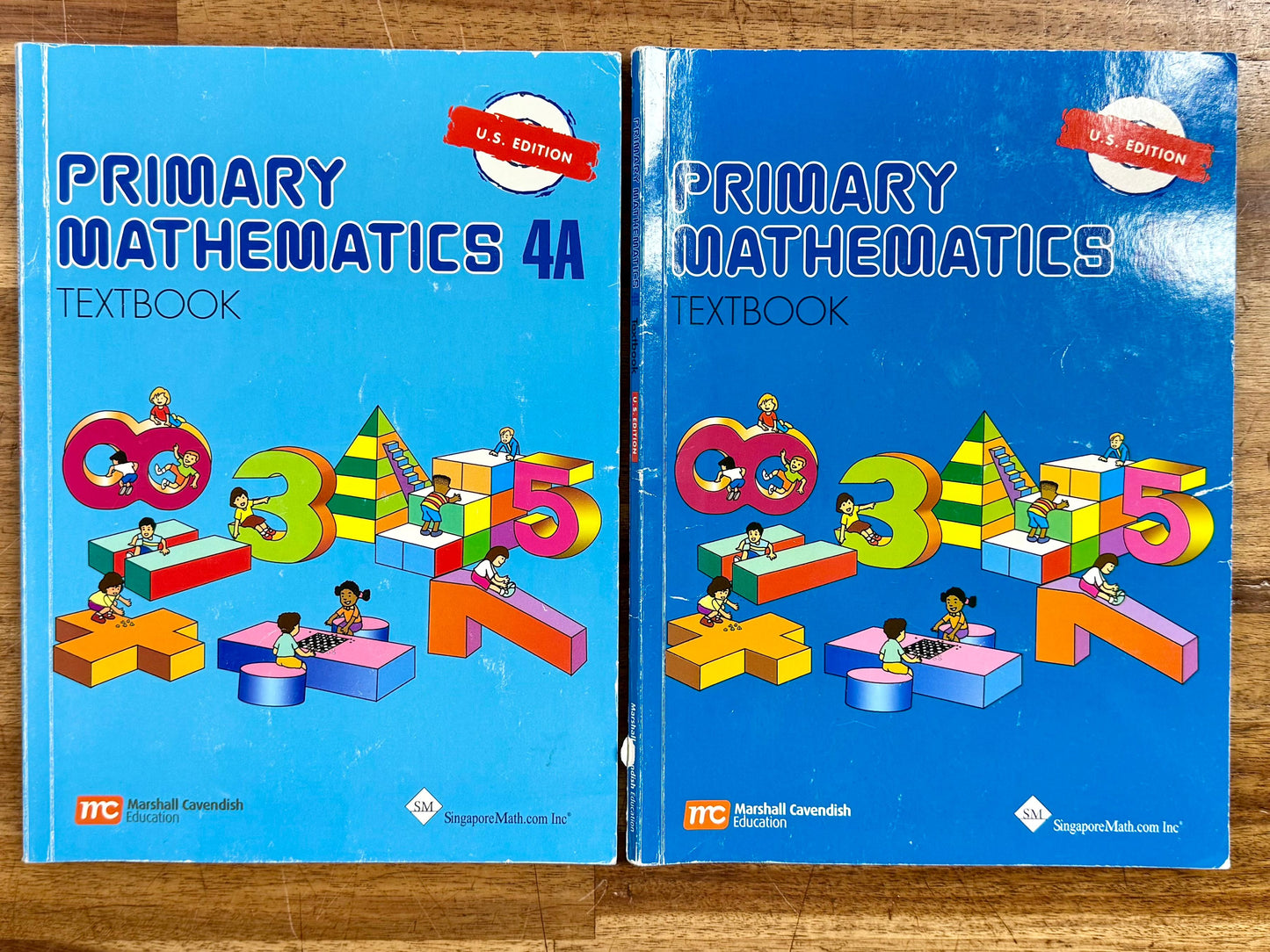 Singapore Math Primary Mathematics Grade 4 Textbook Set 4A & 4B