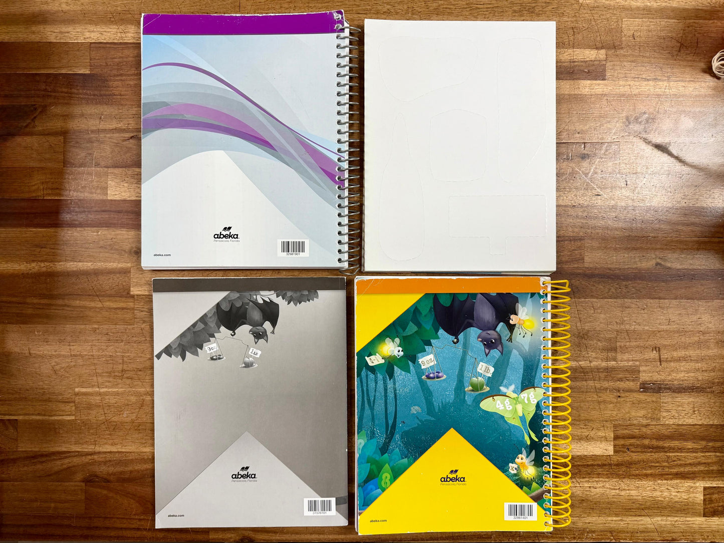 Abeka Arithmetic 3 SET of 4: Lesson Plans, Charts & Keys 3rd Grade