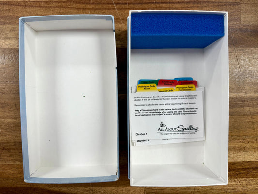 AAS Spelling Review Box w. Dividers only