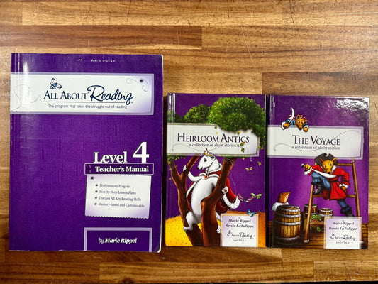 All About Reading Level 4 SET: Teacher's Manual & Both Readers
