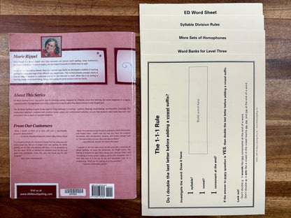 All About Spelling Level 3 Teacher's Manual w. Resource Sheets