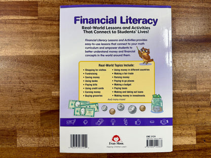 Evan-Moor Financial Literacy Lessons & Activities Grade 4