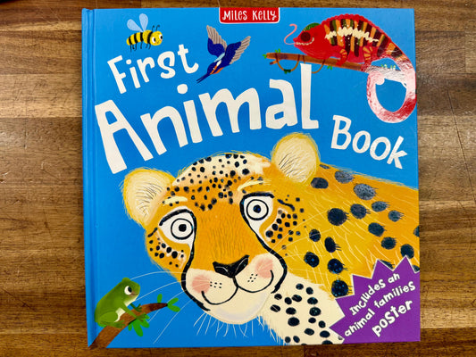 First Animal Book w Poster - Miles Kelly - New