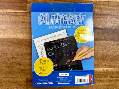 Alphabet Scratch Fantastic Activity Book - NEW Ages 3-6 Bendon
