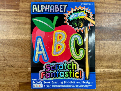 Alphabet Scratch Fantastic Activity Book - NEW Ages 3-6 Bendon