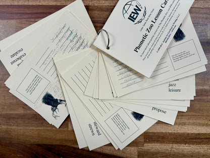 IEW Phonetic Zoo Lesson Cards