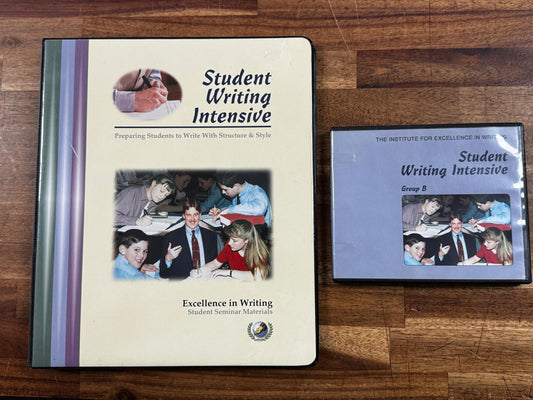 IEW Student Writing Intensive Group B SET:  CDs & Seminar Binder