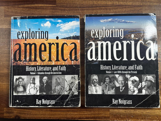 Notgrass Exploring America 2004 - Volume 1 and 2 Textbooks