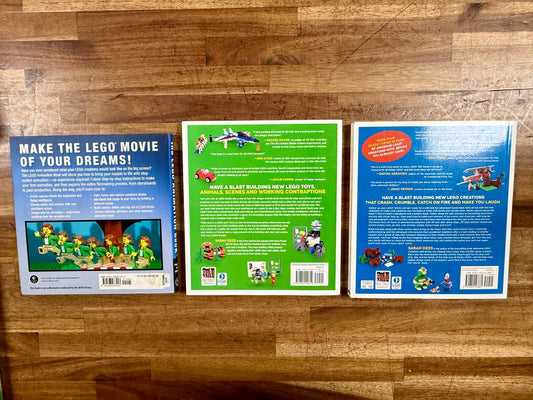 Lego Book LOT of 3 - Awesome Creations/Animations/Epic (SET)