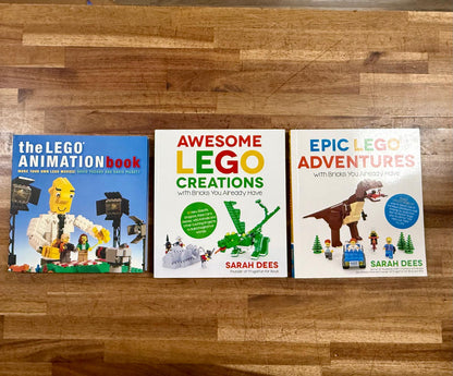Lego Book LOT of 3 - Awesome Creations/Animations/Epic (SET)