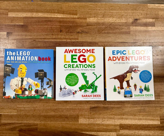 Lego Book LOT of 3 - Awesome Creations/Animations/Epic (SET)