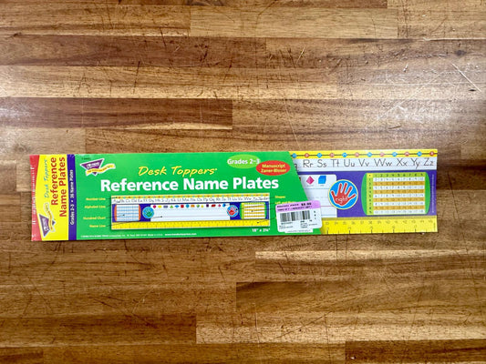 Trend Desk Toppers Reference Name Plates NEW