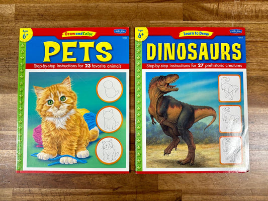 Learn to Draw Lot of 2: Dinosaurs & Pets: Step-by-step Instructions SET