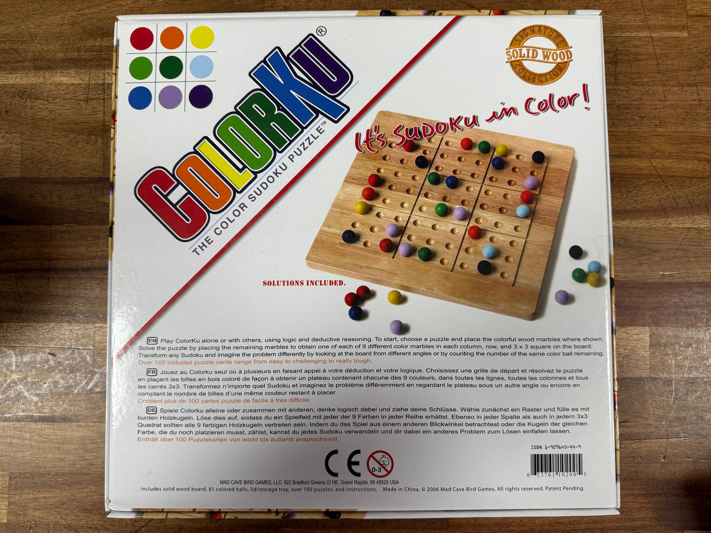 ColorKu: The Color Sudoku Puzzle – Like New