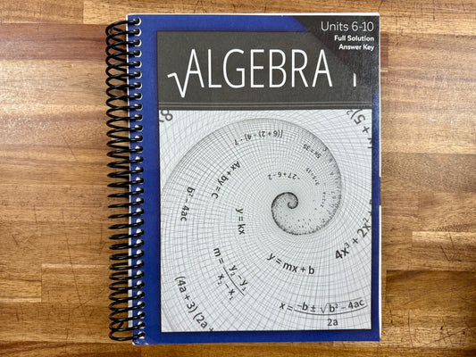 CLE Algebra I Units 6-10 Full Solution Answer Key