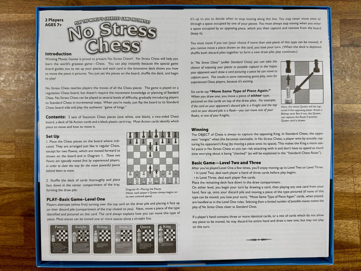 Winning Moves Games No Stress Chess Set Like-New