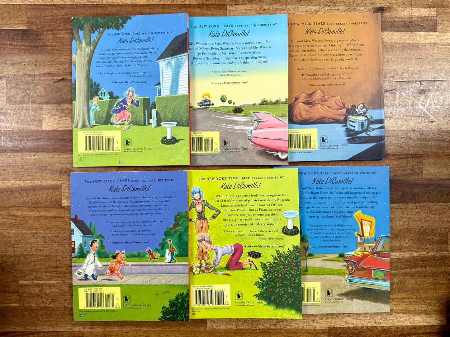 Mercy Watson Series Chapter Book #1-6 Kate DiCamillo SET like new