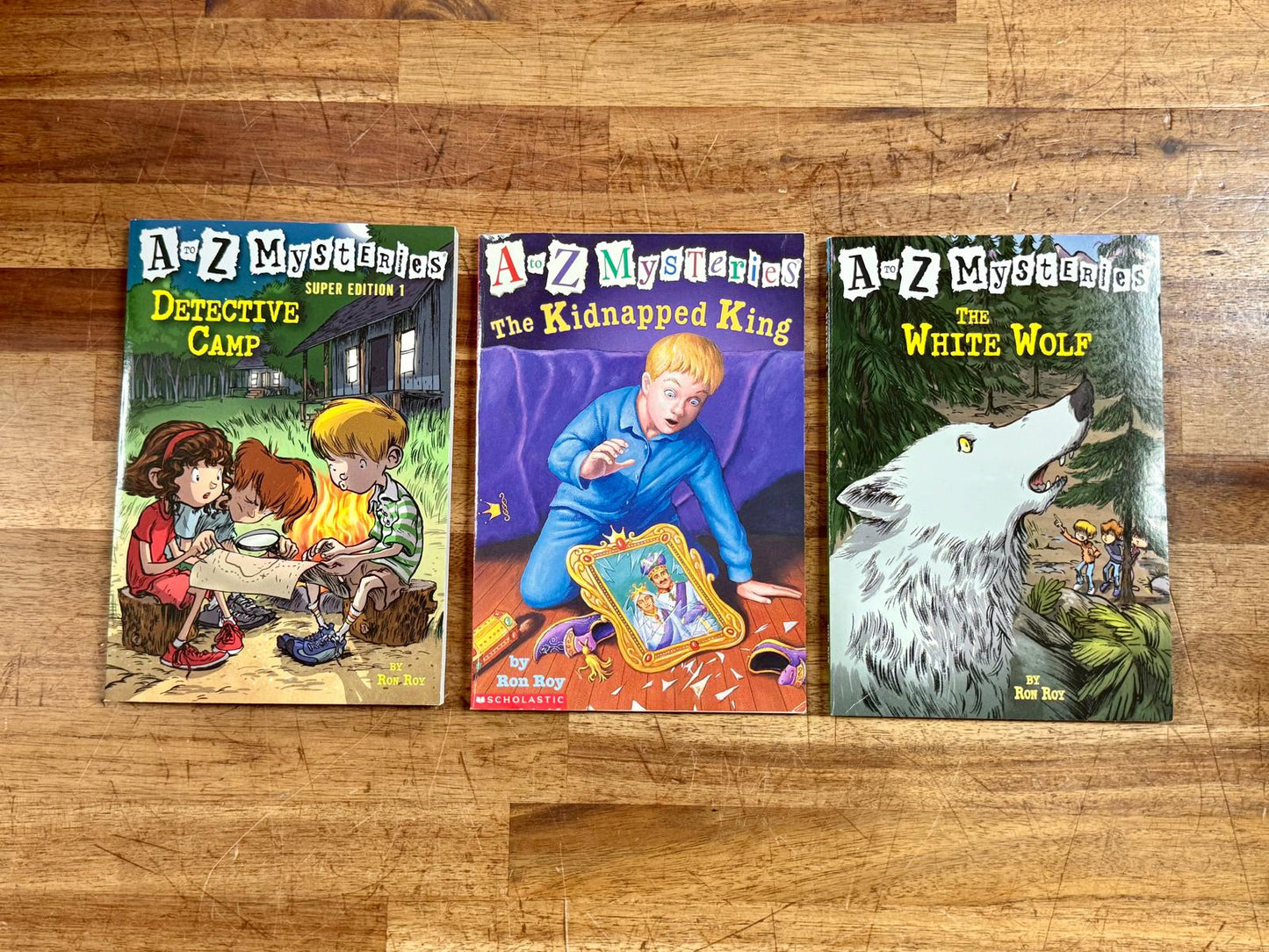 A to Z Mysteries by Ron Roy Lot of 3: K, W, Super Edition 1