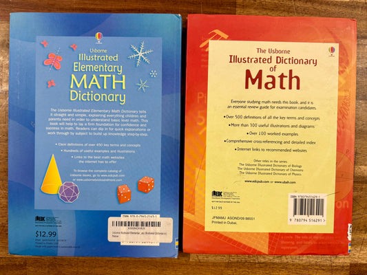 Usborne Illustrated Math Dictionary SET of 2