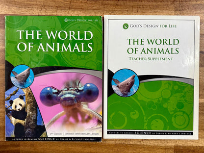 AiG World of Animals Teacher Supplement & Text w CD