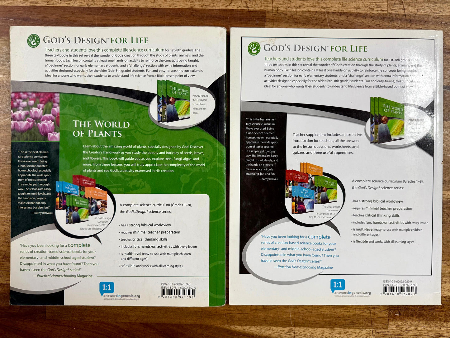 AiG World of Plants Teacher Supplement & Text w/ CD