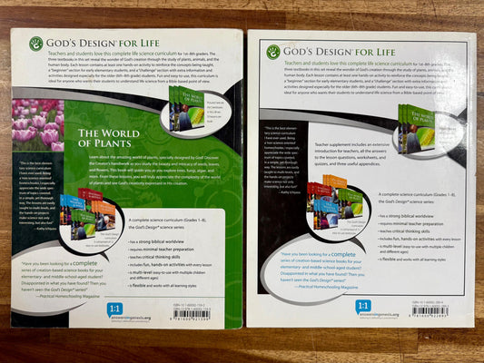 AiG World of Plants Teacher Supplement & Text w/ CD