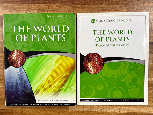 AiG World of Plants Teacher Supplement & Text w/ CD