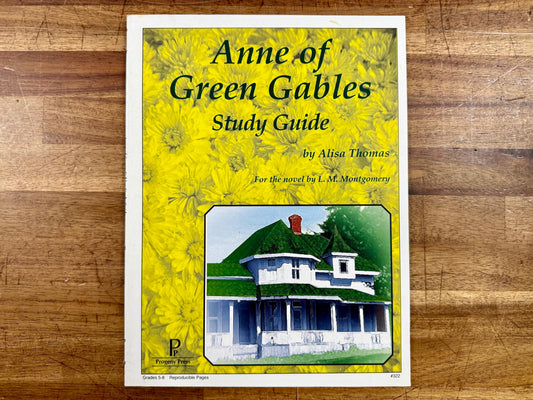 Progeny Press Anne of Green Gables Study Guide