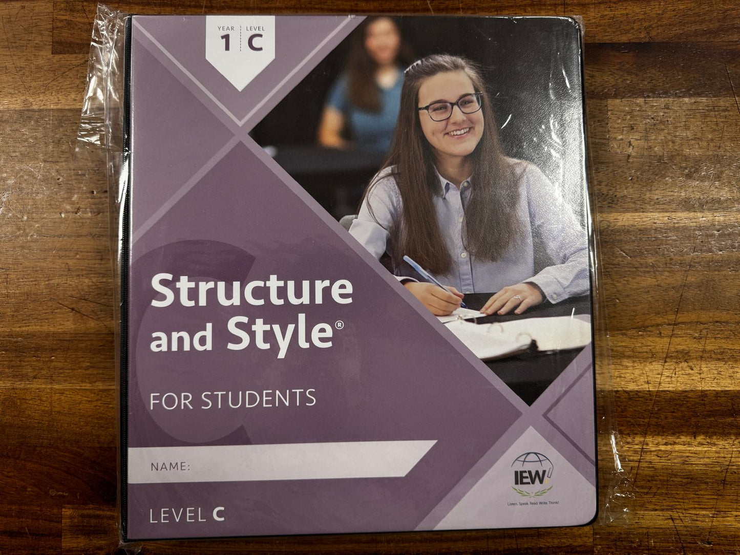 IEW Structure & Style for Students Year 1 Level C Binder (NEW)