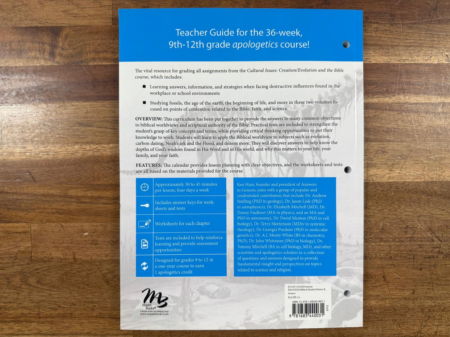 MB Cultural Issues: Creation/Evolution & Bible TchrGde