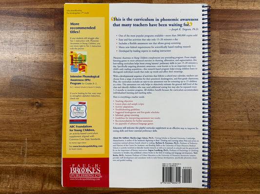 Phonemic Awareness in Young Children