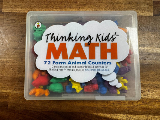 Thinking Kids Math - Farm Animal Counters (Qty 69)