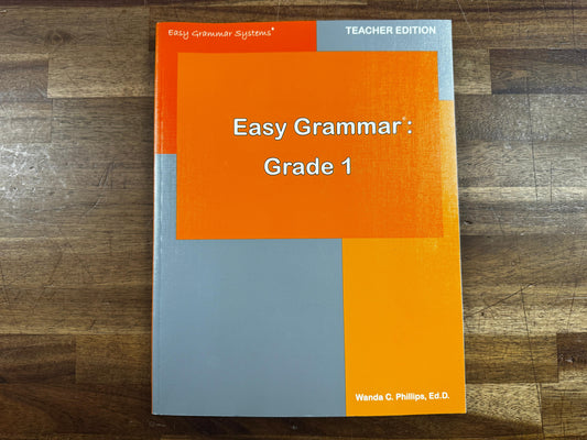 Easy Grammar Grade 1 Teacher Edition (2018)
