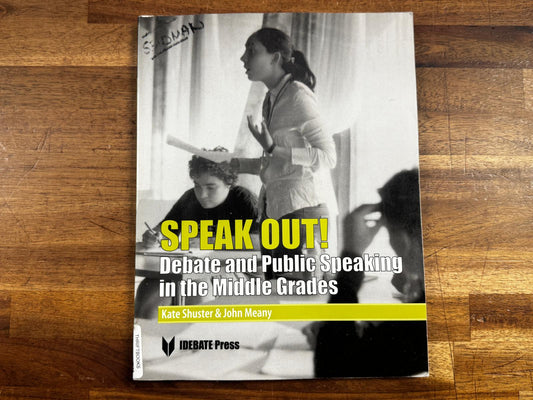 Speak Out! Debate and Public Speaking in the Middle Grades