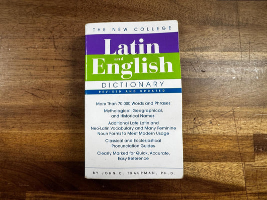 Latin and English Dictionary - The New College Revised and Updated
