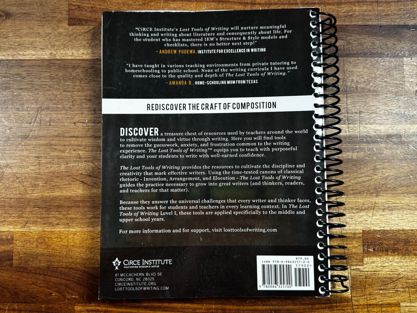 The Lost Tools of Writing - Teacher Guide Level 1