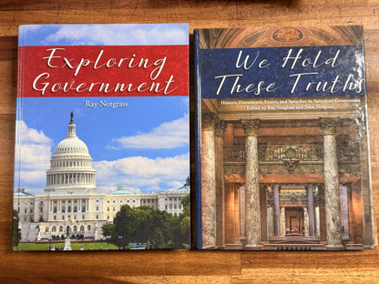Notgrass History: Exploring Government Set + We Hold These Truths (LOT of 5)