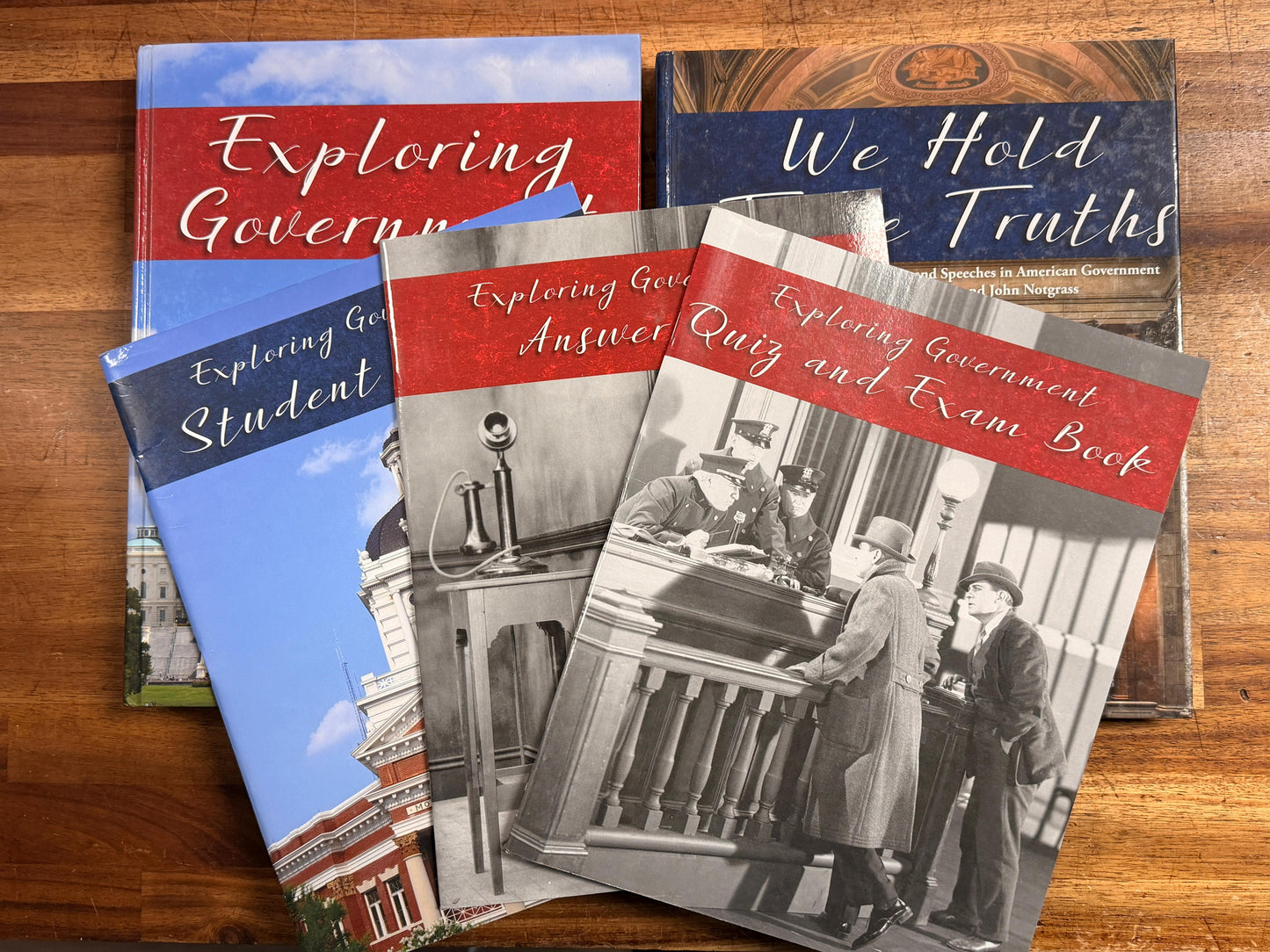 Notgrass History: Exploring Government Set + We Hold These Truths (LOT of 5)